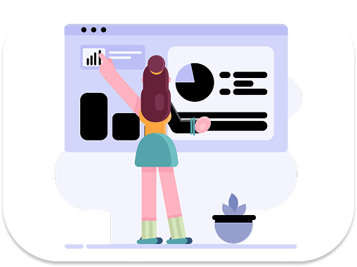 Girl working on dashboard